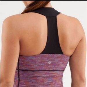 Lululemon Scoop Neck Tank wee stripe size 6
